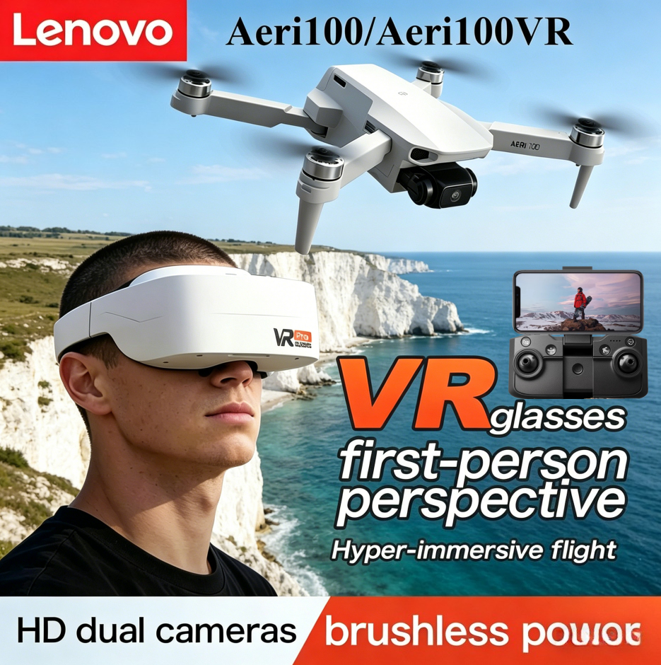 Drone Kit Long Range - Lenovo Aeri100/Aeri100VR Remote Control Drone 5G