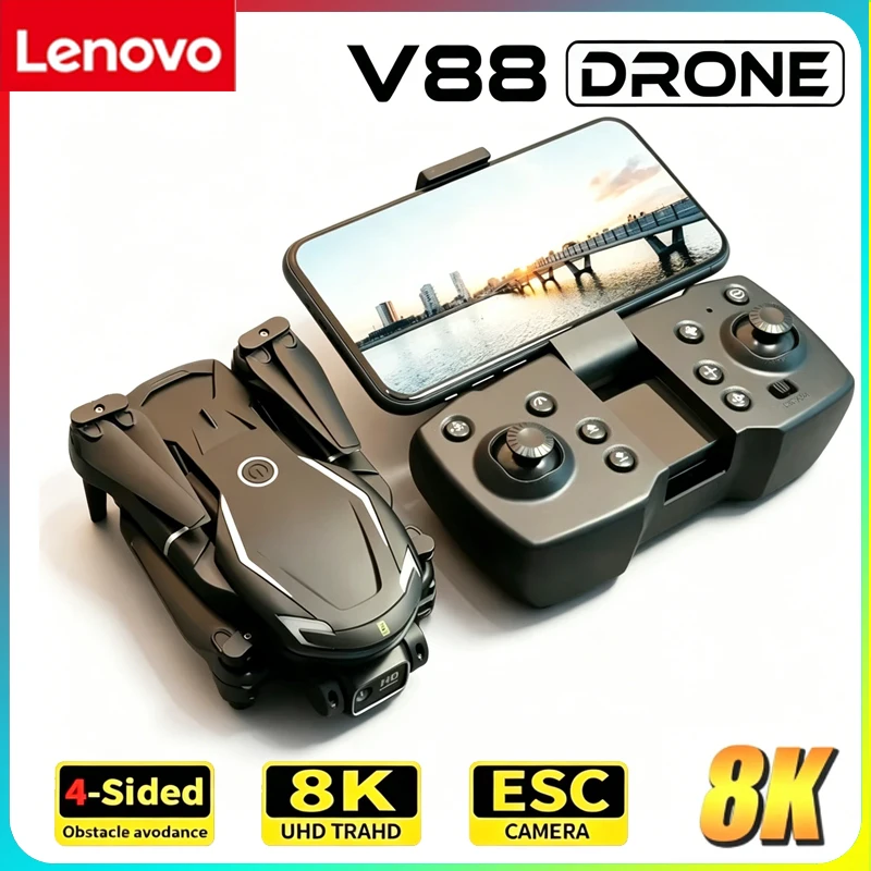 Drone Kit Long Range - Lenovo 2026 New V88 Professional Drone