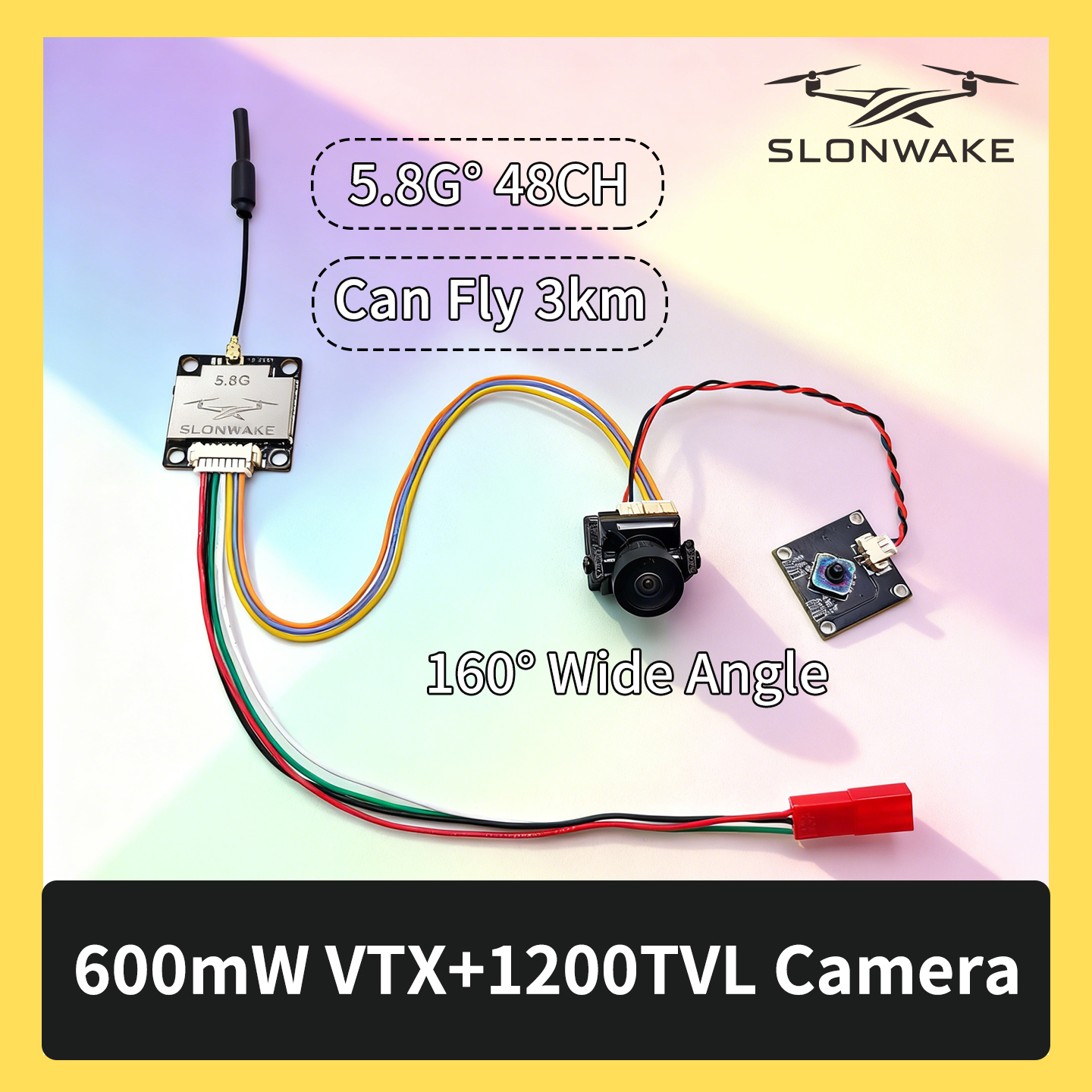 SLONWAKE 5.8G 600mW 7-24V FPV  - Drone Kit Fpv ulasan dan harga