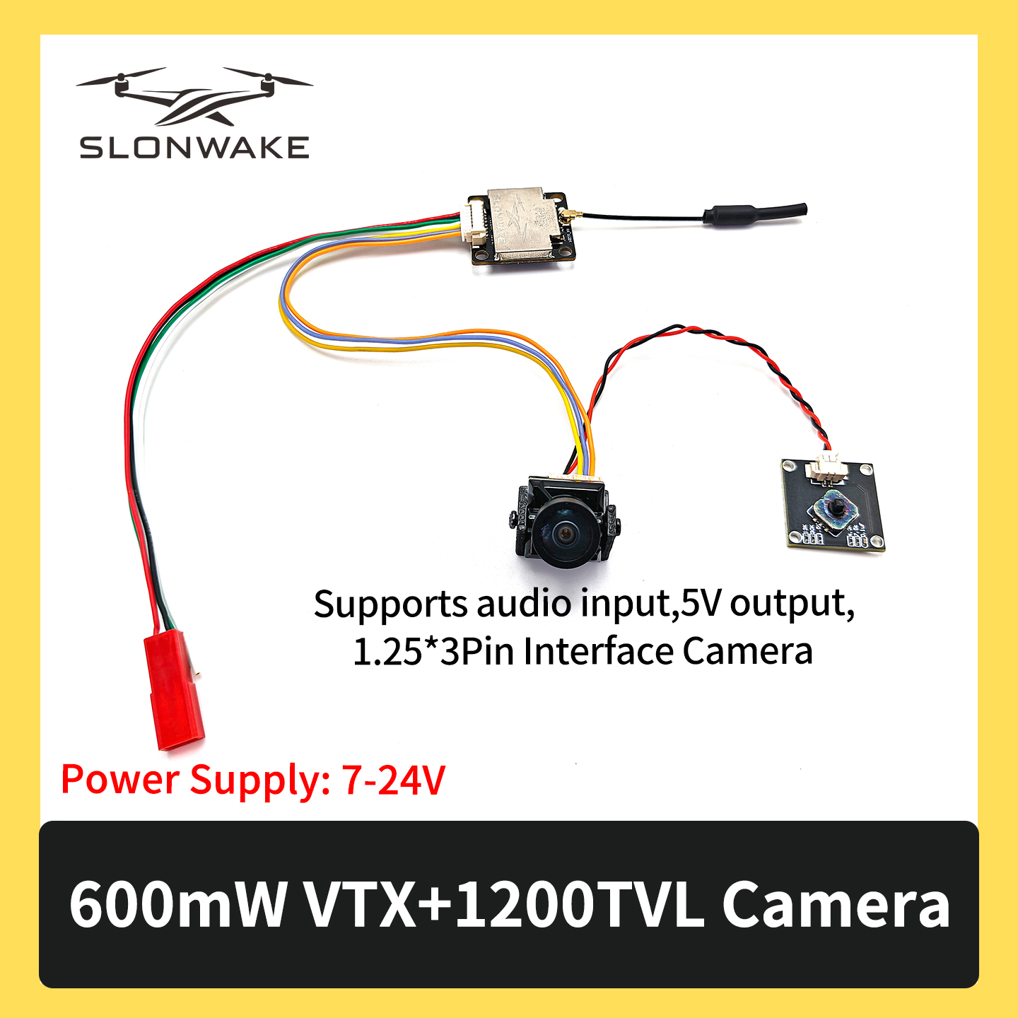 SLONWAKE 5.8G 600mW 7-24V FPV  - Drone Kit Fpv ulasan dan harga