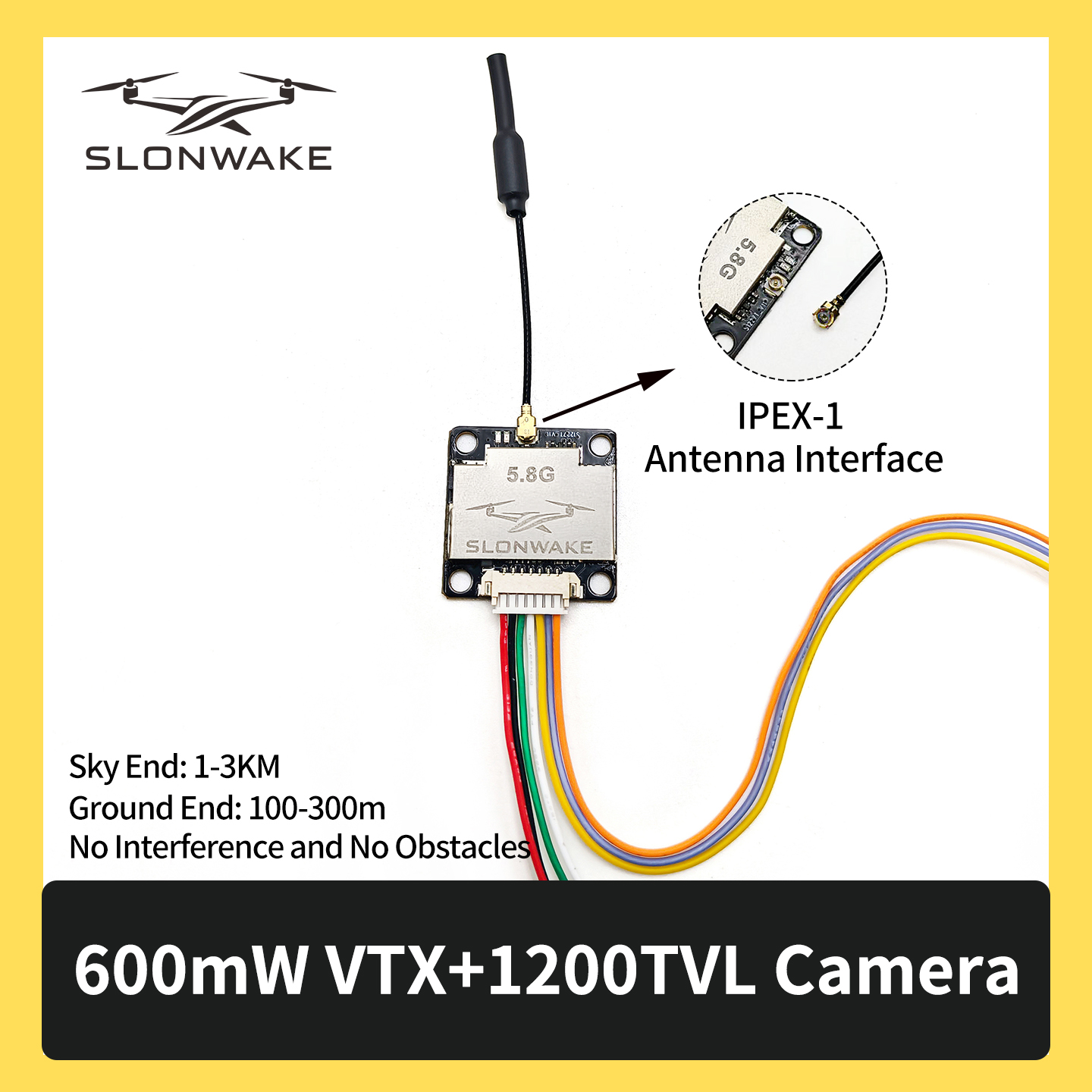 SLONWAKE 5.8G 600mW 7-24V FPV  - Drone Kit Fpv ulasan dan harga