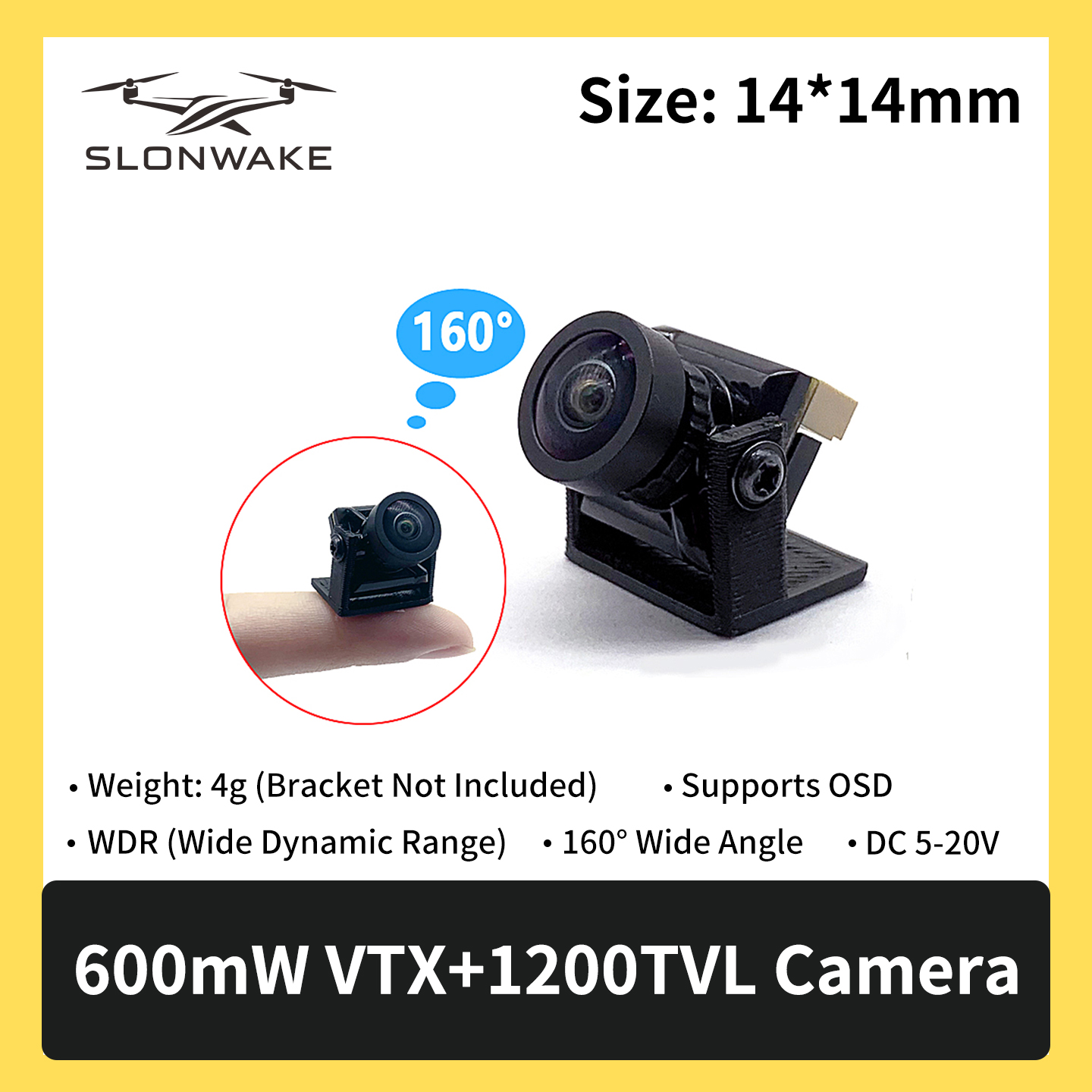 SLONWAKE 5.8G 600mW 7-24V FPV  - Drone Kit Fpv ulasan dan harga