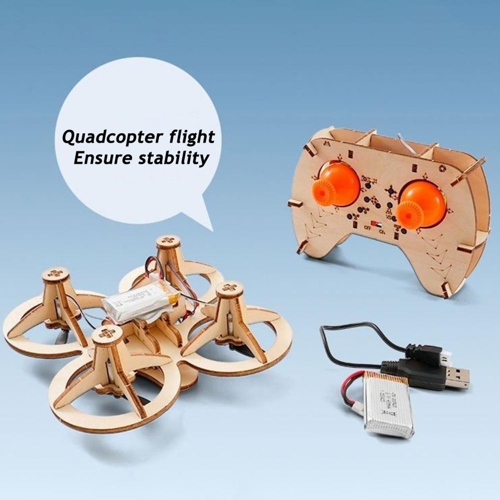 Rc Drone Toy Wooden Drone Puzz - Drone Kit Beginner ulasan dan harga