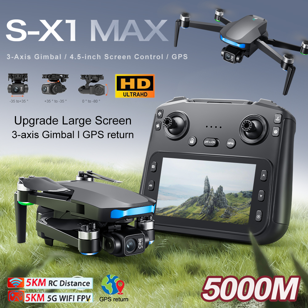New S-X1 MAX Drone GPS 8K Prof - Drone Kit Professional ulasan dan harga